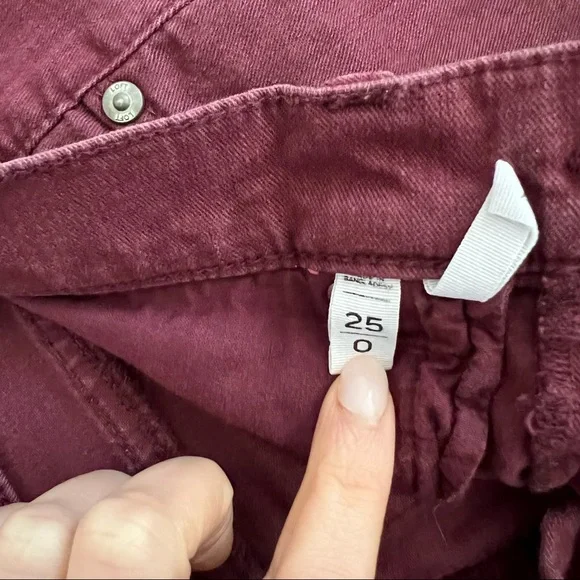 Loft maroon skinny jeans - Picture 3 of 3